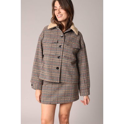 Veste à motif pied-de-poule LITCHI DEELUXE