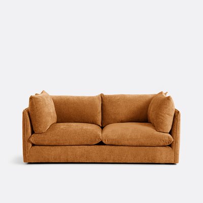 Sofá de 3 lugares em veludo grosso com textura, Malo LA REDOUTE INTERIEURS