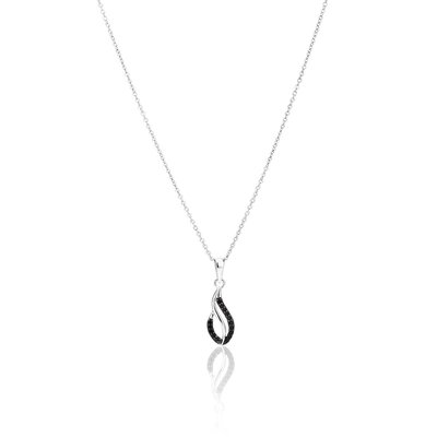 Collier en argent 925 et oxyde de zirconium CLEOR