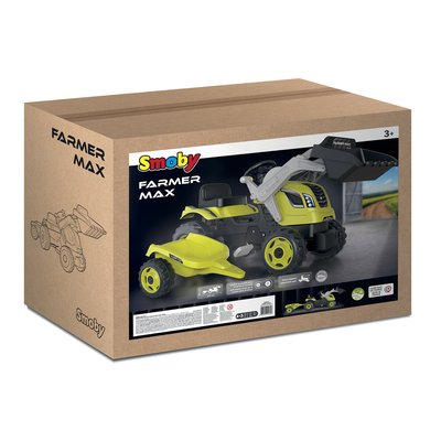 Tracteur farmer max + remorque SMOBY