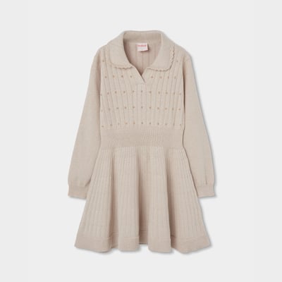 Robe fille en maille avec détails BOBOLI