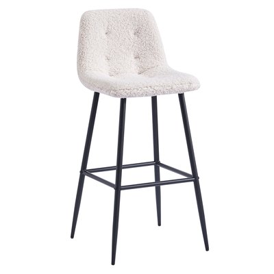 Lot de 2 tabourets de bar en bouclette,  BJORN NORDLYS