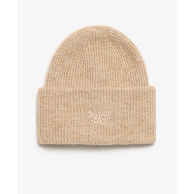 Bonnet doux en maille côtelée SUPERDRY