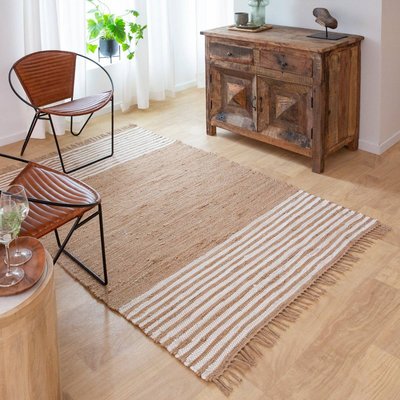 Tapis en jute et coton  LALI MADE IN MEUBLES 