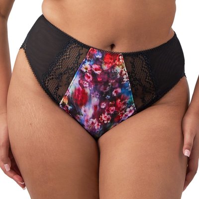 Culotte taille haute avec panneaux transparents imprimé LUCIE ELOMI