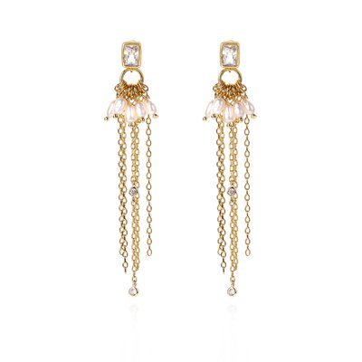 Boucles d'oreilles avec chaînes pour oreilles percées MARINA HIPANEMA
