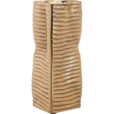 Vase design en aluminium doré style abstrait moderne RECOLLECTION