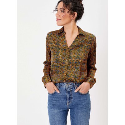 Chemise coupe droite imprimée REY LA FIANCÉE