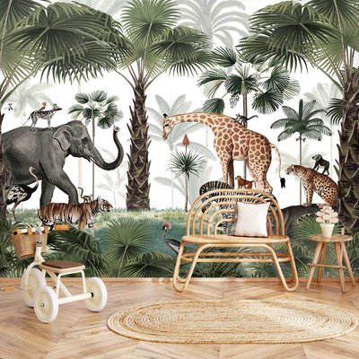 Papier peint salut de la savane HEXOA