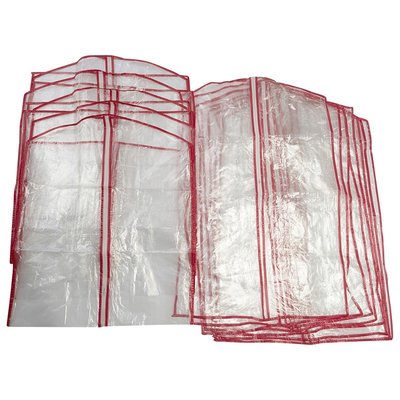 Lot de 13 housses pour vêtements transparent polyéthylène CALICOSY