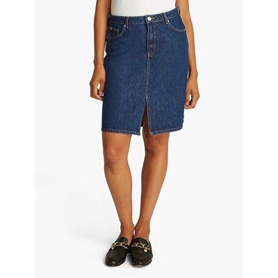 Jupe droite midi denim TOMMY HILFIGER