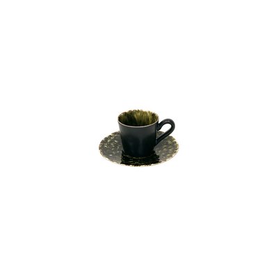 Tasse à café et soucoupe en grès, RIVIERA COSTA NOVA