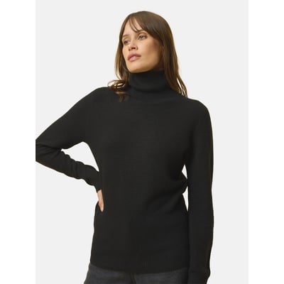 Pull Col Roulé Noir Udny JUST CASHMERE
