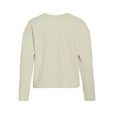 Sweatshirt mit rundem Ausschnitt, Struktureffekt VILA