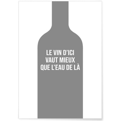 Affiche Le vin d'ici L'AFFICHERIE
