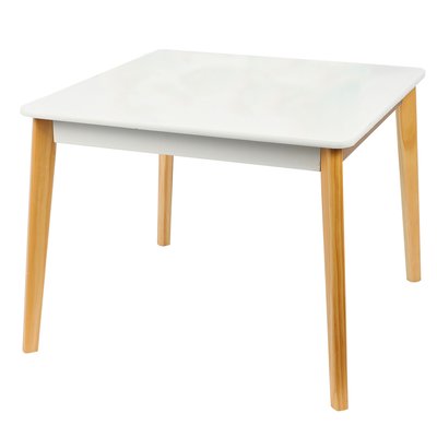 Table Enfant Carrée Bois Blanc WADIGA