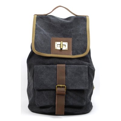 Sac à dos en cuir et toile TAMOE OH MY BAG