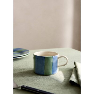 Tasse en grès à rayures MANGO HOME