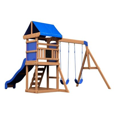Tour de jeu Aurora avec balançoires et toboggan BACKYARD DISCOVERY