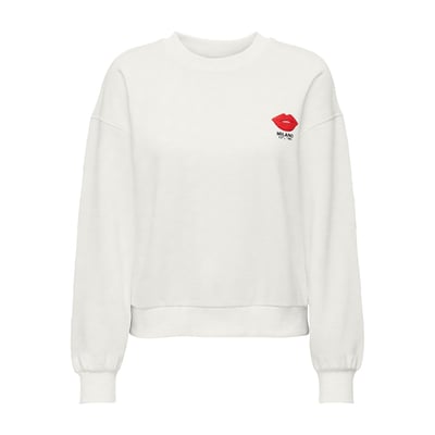Gestreepte sweater met ronde hals ONLY