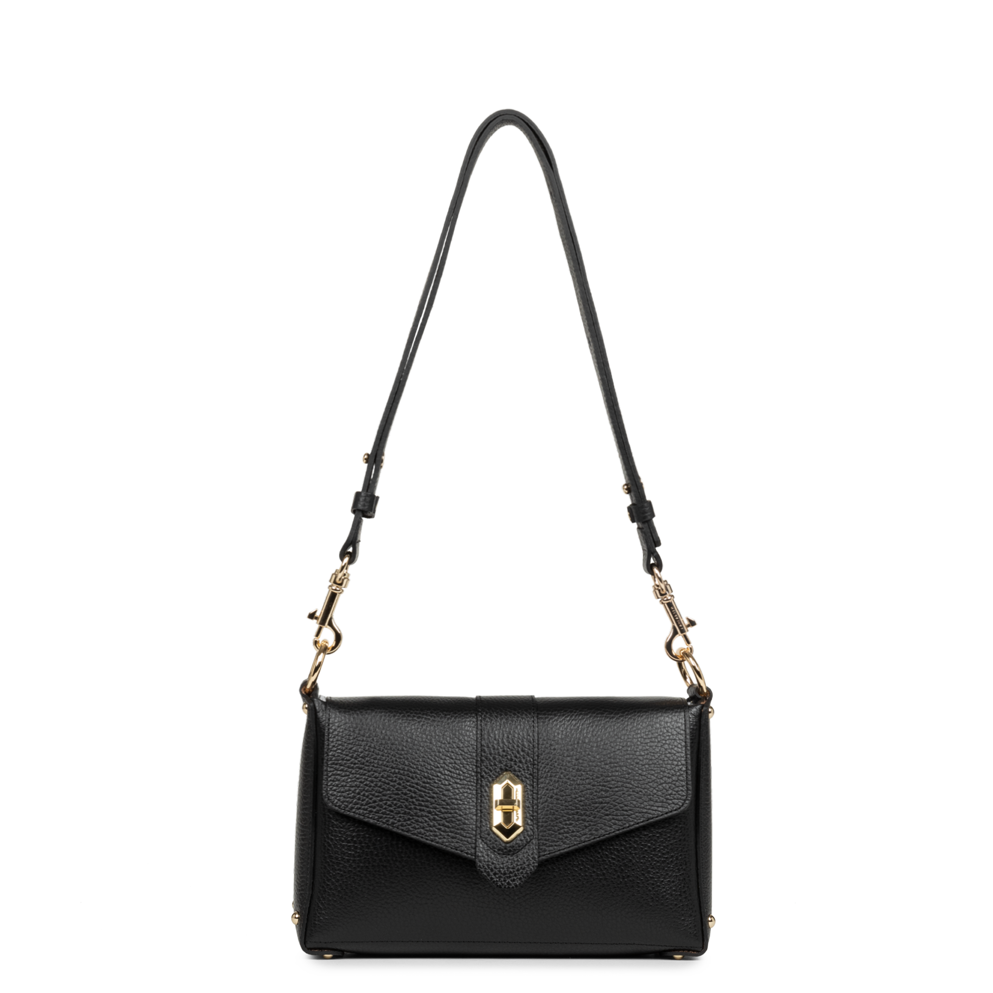 Sac à main à bandoulière en cuir Foulonné double LANCASTER