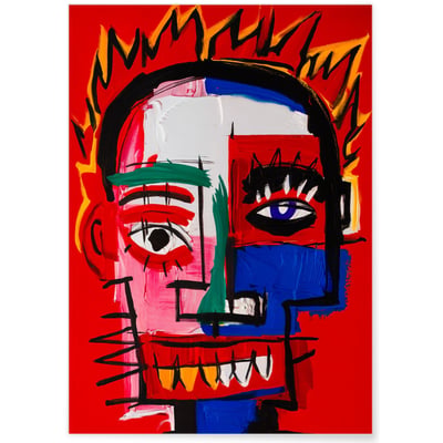 Affiche Visage rouge L'AFFICHERIE