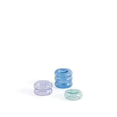 Lot de 3 bougeoirs en verre coloré, Leramo LA REDOUTE INTERIEURS