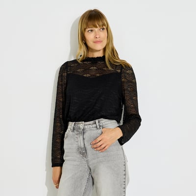 T-shirt col victorien GRAIN DE MALICE