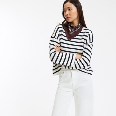 Pull col rond rayé, Signature GUILLAUME LA REDOUTE COLLECTIONS