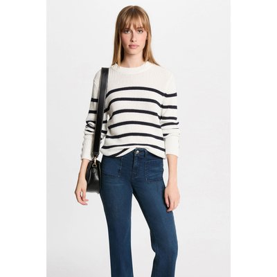Pull col rond et rayures MORGAN