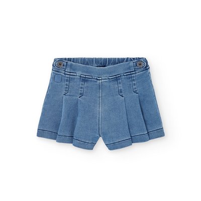 Jupe-short jean maille BOBOLI
