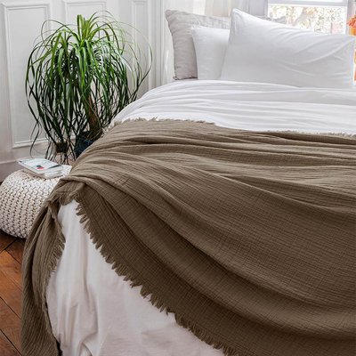 Dessus De Lit en Gaze de coton  BREHAT TOISON D OR