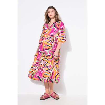 Robe maxi à volants, manches 3/4 STUDIO UNTOLD