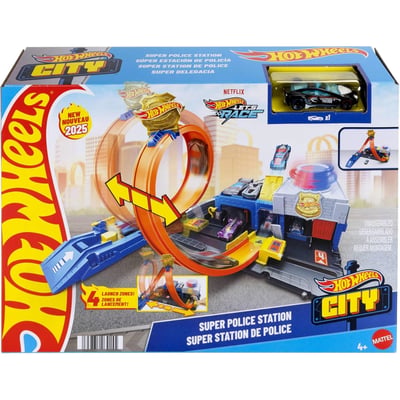 Hot Wheels Coffret Super Station de Police MATTEL