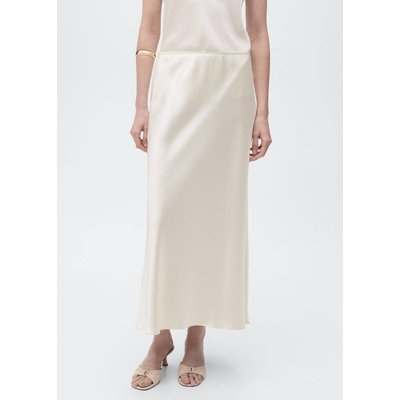 Jupe midi satinée MANGO
