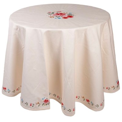 Nappe ronde 100% coton motif fleurs 170cm WADIGA