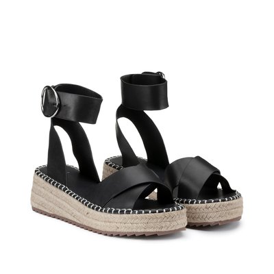 Chaussures semelle compensee en corde La Redoute