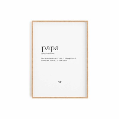 Papou 1, Affiche seule 30cm x 40cm COTTON BIRD