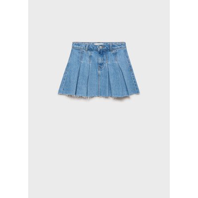 Jupe en jean à plis MANGO KIDS