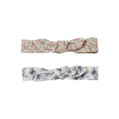 Lot de 2 headbands  fleuris effet noué VERTBAUDET