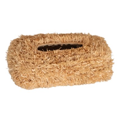 Boîte à mouchoirs en raphia naturel HOME MAISON