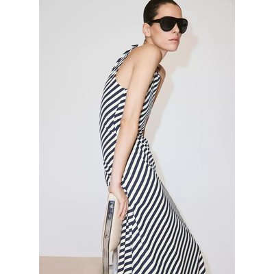 Robe maille bretelles drapées MANGO