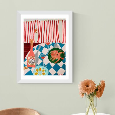 Shrimps And Champagne by Lucy Muss EAST END PRINTS