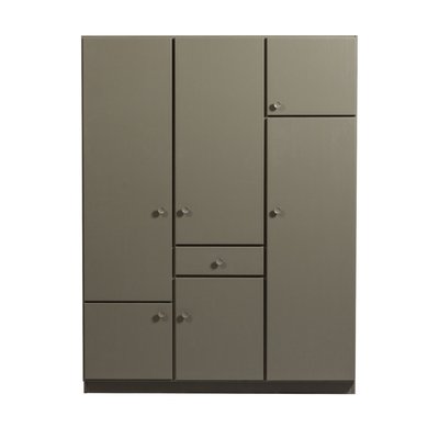 Armoire 6 portes 1 tiroir en bois H210cm - Alfie WOOOD