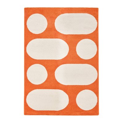 Tapis intérieur motif moderne orange JOYCE SWEEEK
