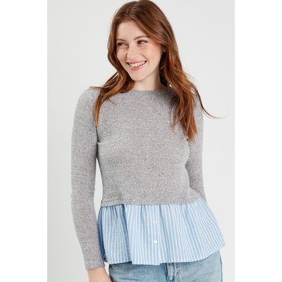 Pull effet 2-en-1 chemise CACHE CACHE