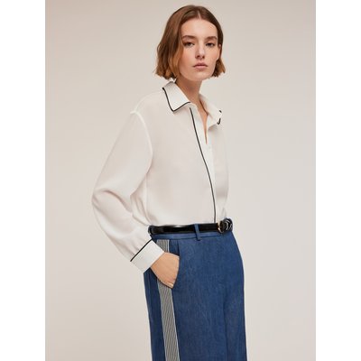 Chemise en georgette couleur unie MOTIVI