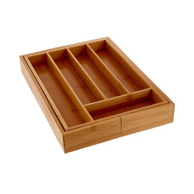 Expandable Cutlery Tray in Bamboo SO'HOME