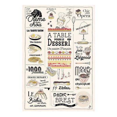 Torchon Les desserts français WINKLER