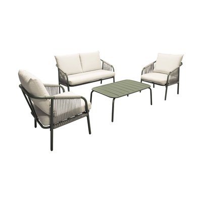 Salon de jardin acier 4 places FIORA SWEEEK